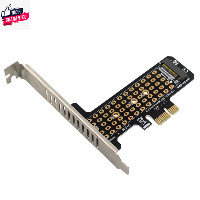 การ์ดแปลง PCIe X1 to M.2 NVMe Gen4 4.0 ADAPTER M2 SSD HARDDISK ฮาร์ดดิสก์ M KEY LOW PROFILE COMWORK