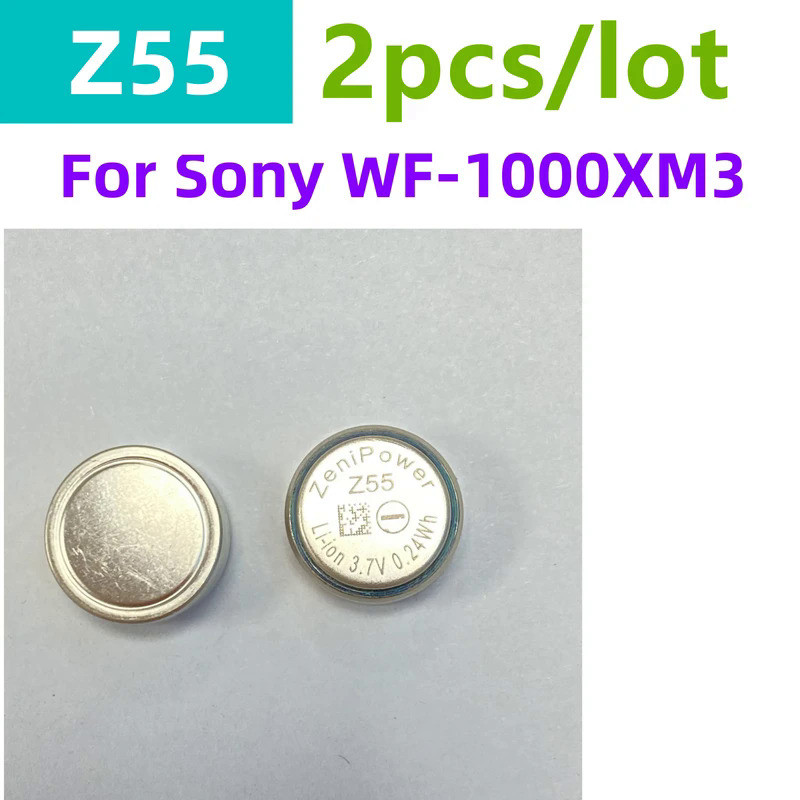 2pcs/lot Original Battery For Sony WF-1000XM3 WF-SP900 WF-SP700N WF-1000X ZeniPower Z55 Battery TWS 