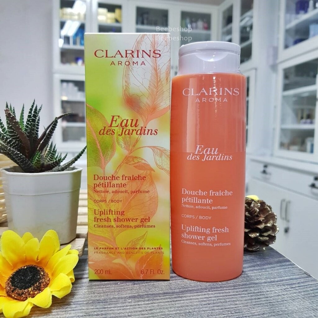เจลอาบน้ำ CLARINS Eau des jarsins uplifting fresh shower gel 200ml