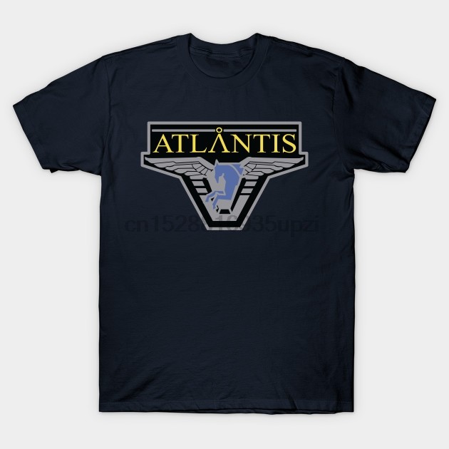 ผู้ชาย tshirt Atlantis Pegasus Galaxy Stargate Atlantis T เสื้อผู้หญิงเสื้อยืด tees top