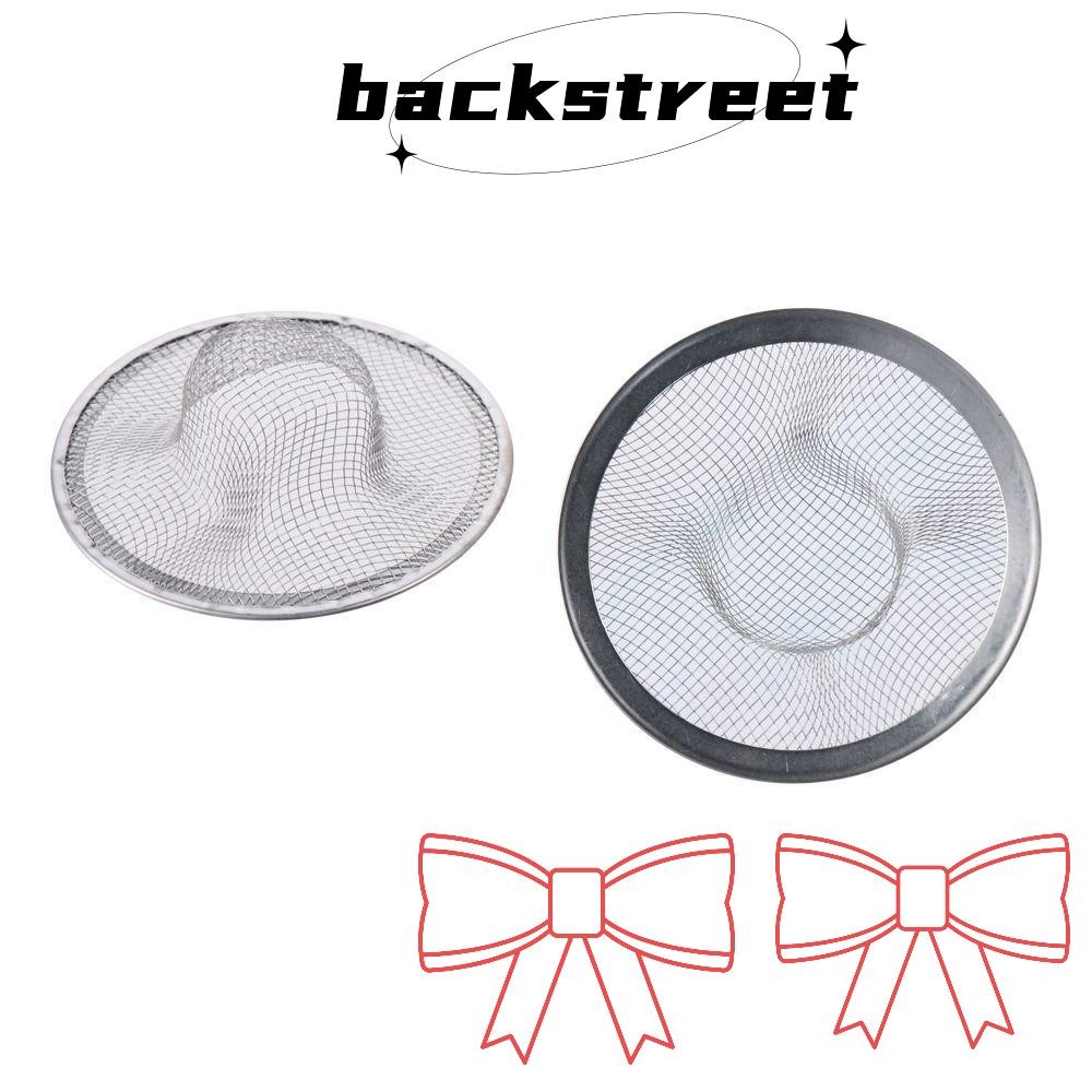 Backstage Sink Drain Strainer, 1.97"-4.41" กระชอนตาข่ายเงิน, Heavy Duty 304 สแตนเลสตะกร้าท่อระบายน้ําในครัวอ่างล้างจานในห้องน้ํา