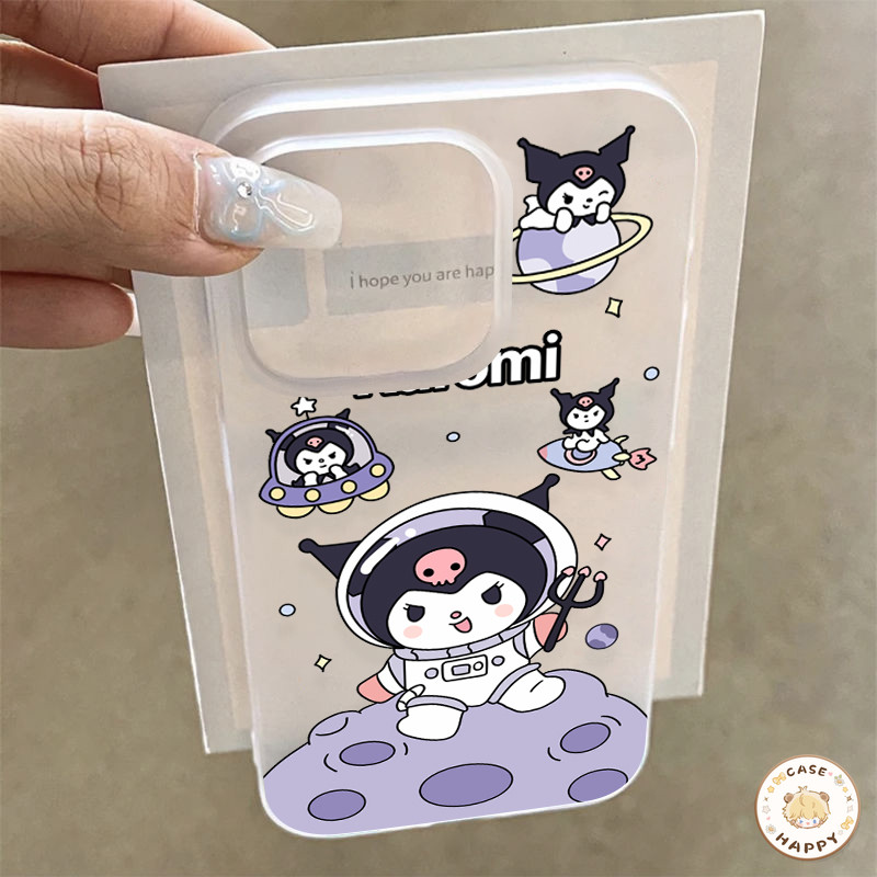 แฟชั่นลายการ์ตูนน่ารักคุโรมิ ทกซิลิโคนเคสแข เคสIPhone 11 13 15 12 14 Pro Max 7Plus 7 15 8 Plus X XR XS MAX SE 2020