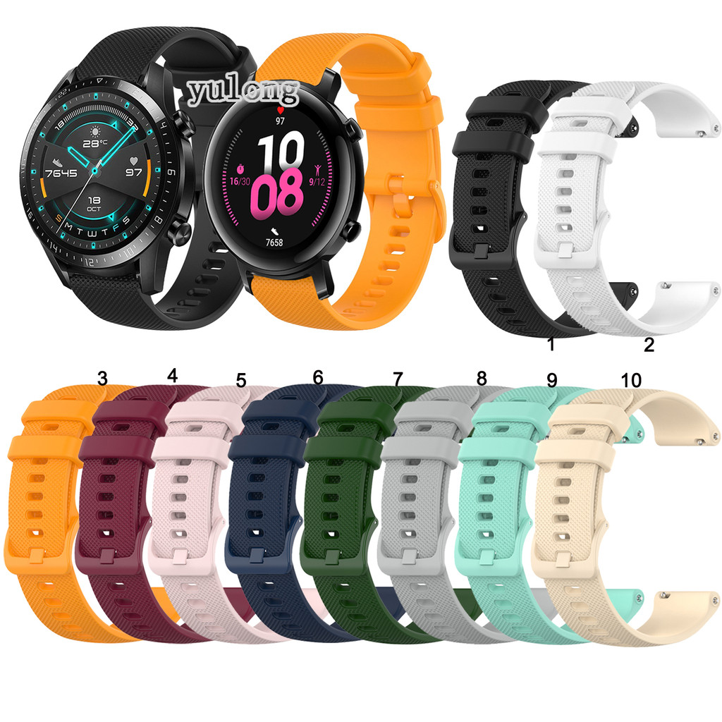 18 มม.20 มม.22 มม.สายนาฬิกาซิลิโคนสําหรับนาฬิกา Huawei GT5 GT3 GT4 SE GT2 GT2e Watch4 Watch3 Pro GT 2 3 4 5 2e 41 มม.42 มม.43 มม.46 มม.