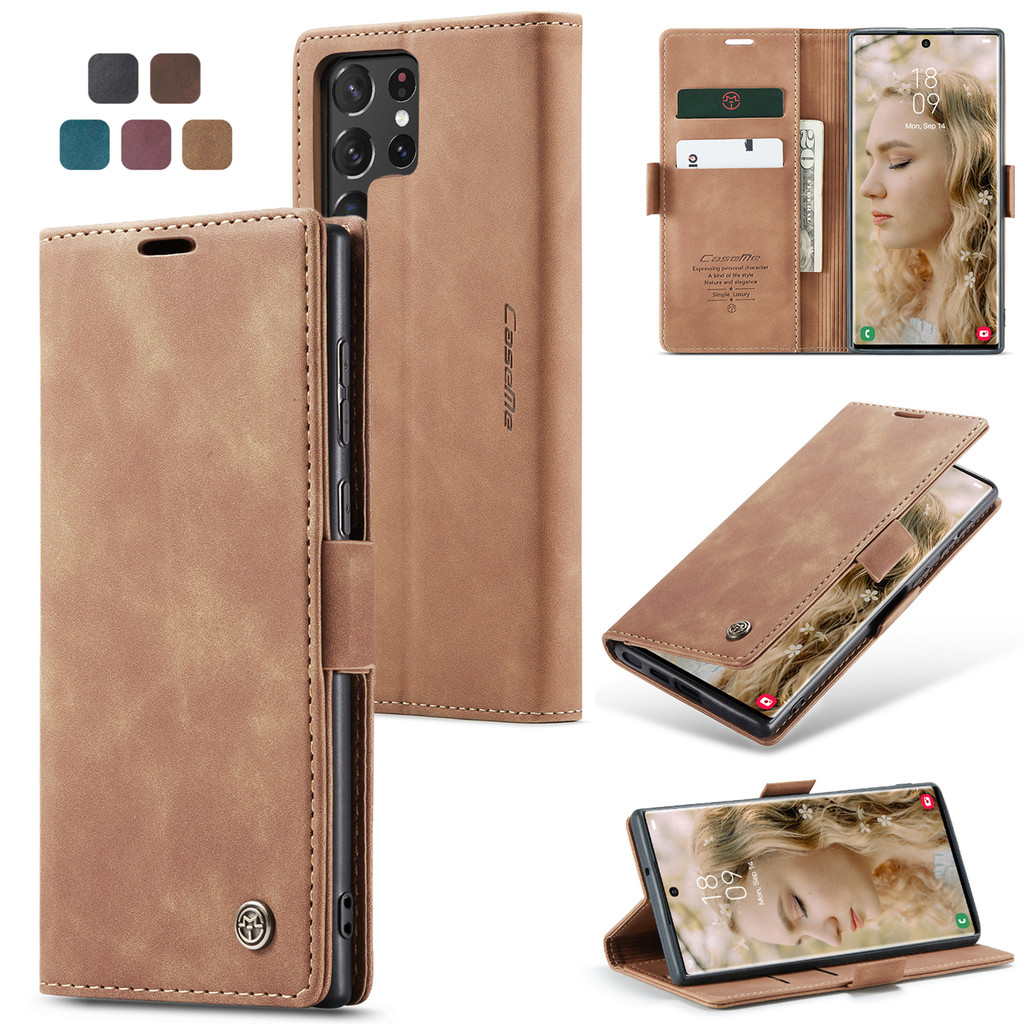 SAMSUNG หรูหราหนังสําหรับSamsung Galaxy S26 ULTRA S25 ULTRA S22 S23 S24 ULTRAหมายเหตุ 20 Ultra 10 Pl