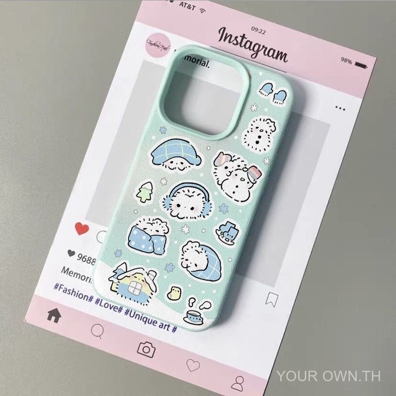 ที่ปิดหูกันหนาวแมวขาว "เคส iPhone สุดเก๋และน่ารัก: สำหรับ iPhone 7, 8, X, XR, XS MAX, 11pro, 13pro, 11, 12, 13, 14, 15 Pro Max-แฟชั่นที่เรียบง่าย!"
