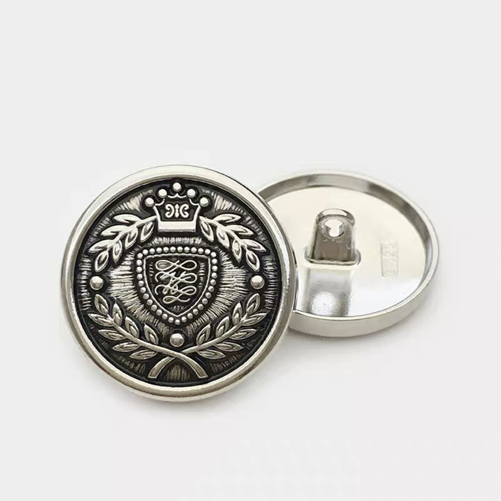 10ชิ้น/เซ็ตแฟชั่นข้าวสาลีโล่มงกุฎออกแบบรอบปุ่มโลหะวินเทจเสื้อสูทเสื้อเสื้อกันหนาวเสื้อถักตกแต่งปุ่ม - รูปที่ 5