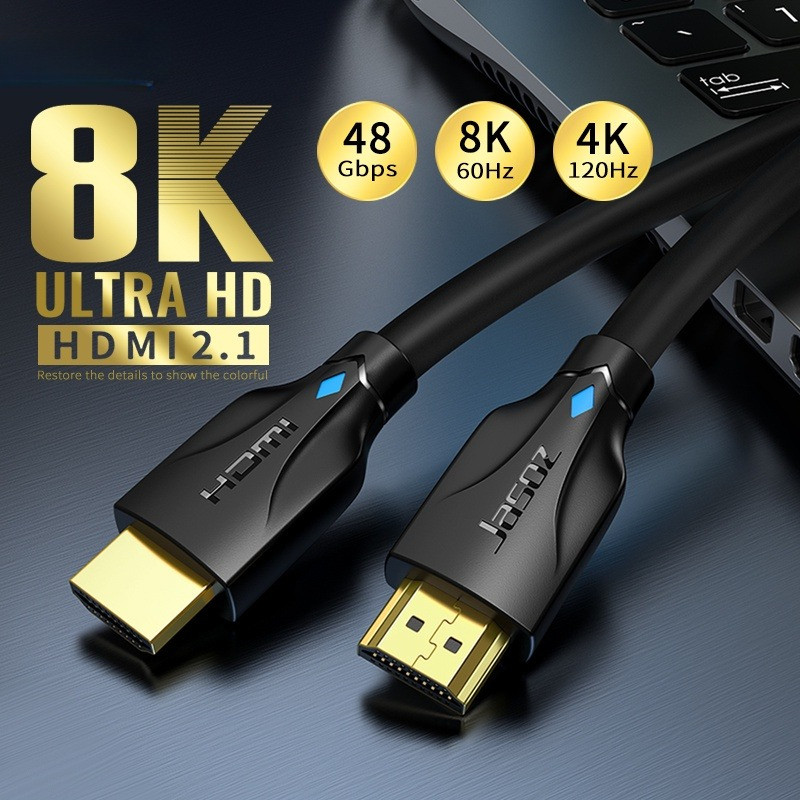 HDMI สาย แท้ 4K/8k Cable HDMI 2.1 Cable 8K/60Hz 4K/120Hz 48Gbps support HDR VRR Cable length:10M 8M 