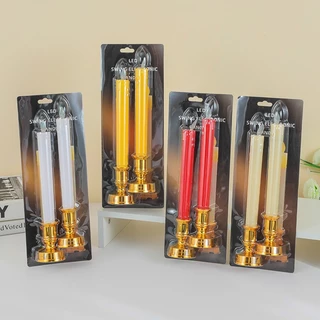 เทียน LED เทียนไฟสบัด สวยเหมือนจริง เทียนสะบัด กระถางธูปไฟฟ้า ธูปใส่ถ่าน ไร้ควัน ธูปไฟฟ้า