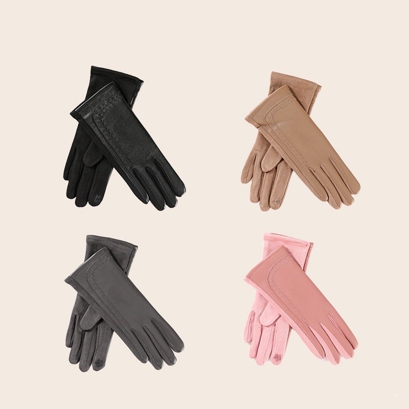 ถุงมือผู้หญิงบุขนกันหนาวเบสิก ‼️ทัชสกรีนได้‼️