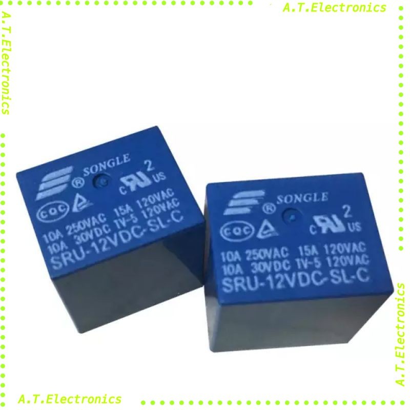 รีเลย์ 5 ขา SRU-12VDC-SLเรามี 5V 12V 24V DC Vส่งของทุกวันร้านในไทย