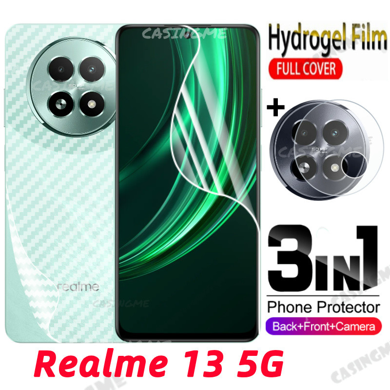 Realme 13 5G 2024 ด้านหน้าด้านหลังคลุมทั้งหมดป้องกันฟิล์มHydrogelไม่กระจกนิรภัยสําหรับRealme 13x 5G Realme13 13Realme 13 + Realme13x 13 + x 5G 4Gกล้องหน้าจอป้องกัน