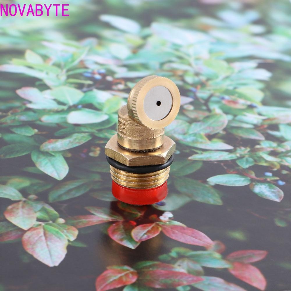 Novabyte หัวฉีดสเปรย์น้ํา Atomizing Garden อุปกรณ์แรงดันสูงโรยปรับ Atomization Misting หัวฉีด