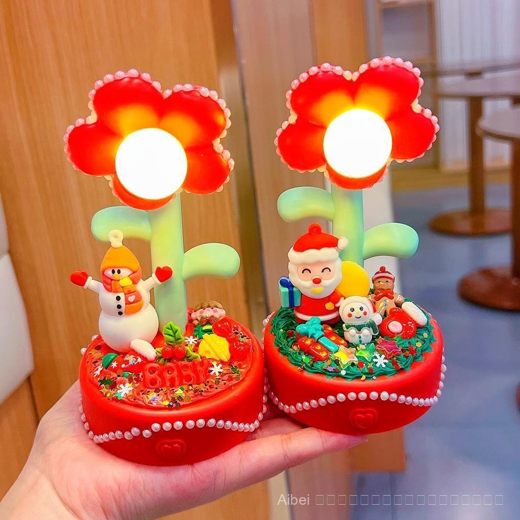 ของขวัญคริสต์มาส. กาวครีม DIY สำหรับเด็กแพคเกจวัสดุโคมไฟกลางคืนขนาดเล็กตกแต่งห้องนอน Creative UK 5P