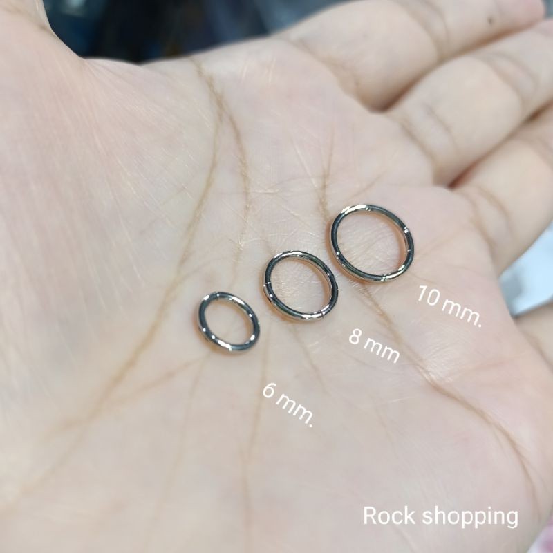 จิวห่วงเรียบไร้รอยต่อสแตนเลส งานจริงสวยมาก ใส่เองง่ายสุดๆ  (ราคา 1 ชิ้น) ราคา ถูกที่สุด ดีลบีเคเค แกลเลอรีภาพที่ 7