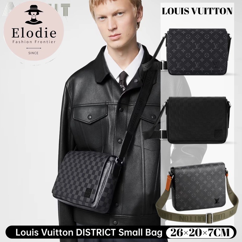 หลุยส์วิตตอง Louis Vuitton DISTRICT Small Messenger Bag กระเป๋าสะพายผู้ชาย