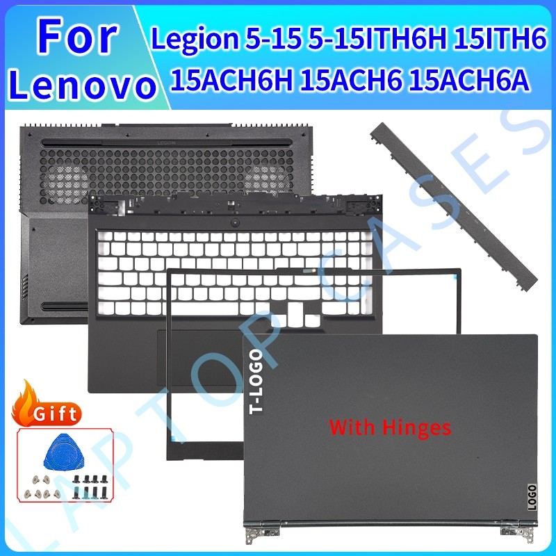 ฝาครอบใหม่สําหรับ Lenovo Legion 5-15 5-15ITH6H 15ITH6 15ACH6H 15ACH6 15ACH6A ฝาครอบด้านหลัง Bezel Pa