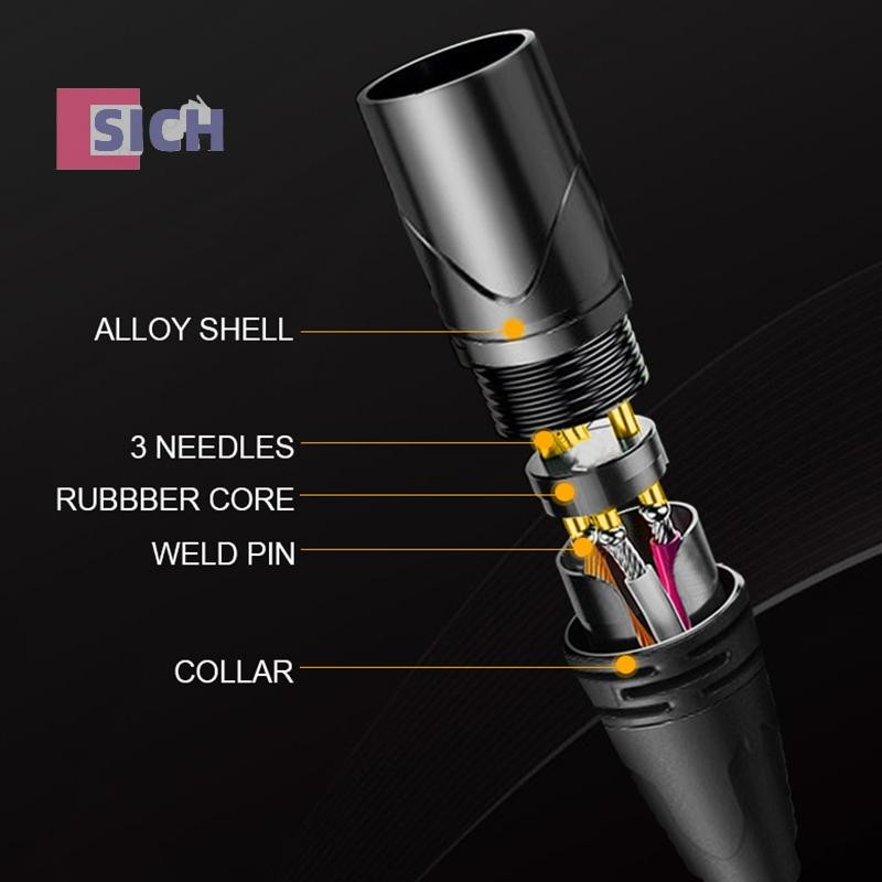 [Sich] 5m TYPE-C To Dual XLR 3-Pin USB-Cสายลําโพงเสียงเครื่องขยายเสียงมือถือคอนโซลผสมอุปกรณ์เสริมสําหรับHIFIสําหรับโทรศัพท์Iphoneใหม่