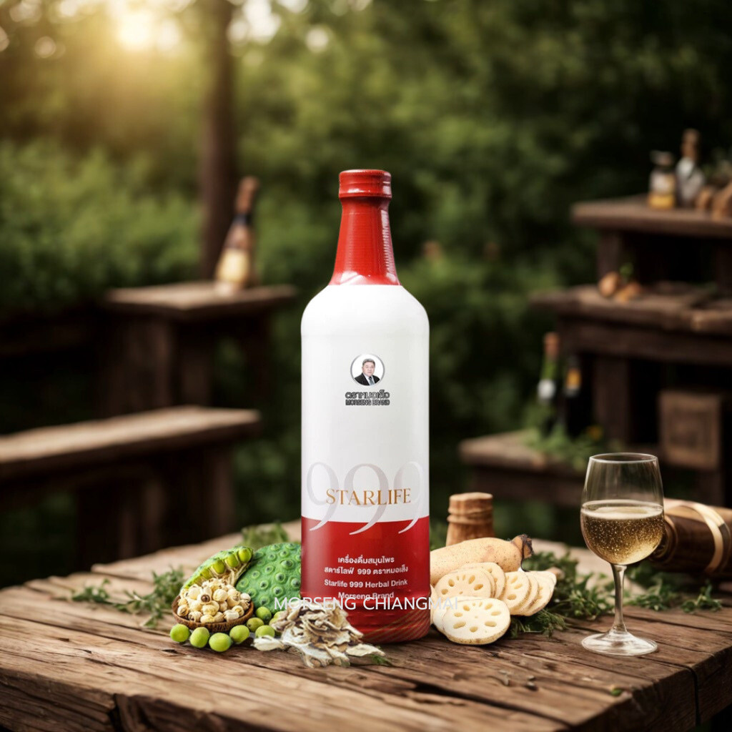 หมอเส็ง - สตาร์ไลฟ์ 999 (750 ml.) เครื่องดื่มสมุนไพรบำรุงตับ ประสาทและสมอง