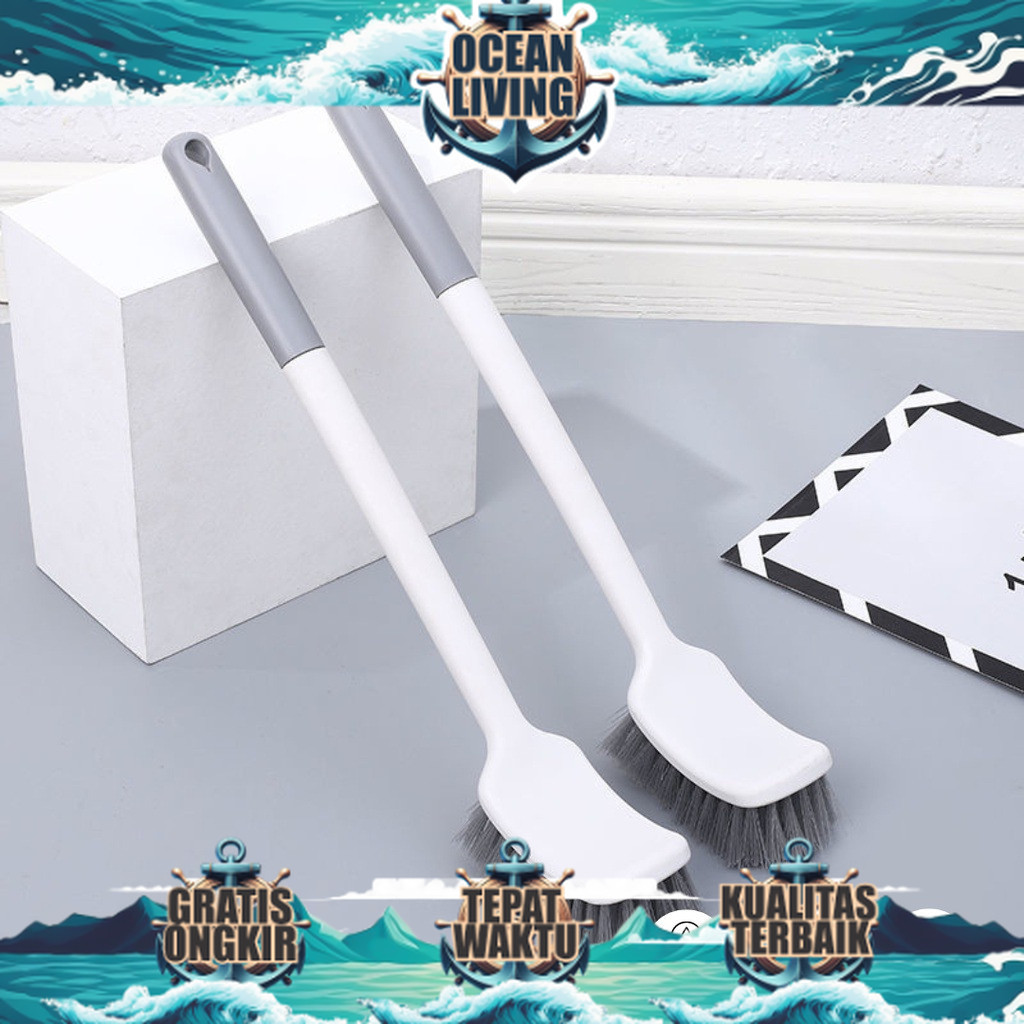 SK9 แปรงทําความสะอาดห้องน้ําด้ามยาว - OCEAN LIVING