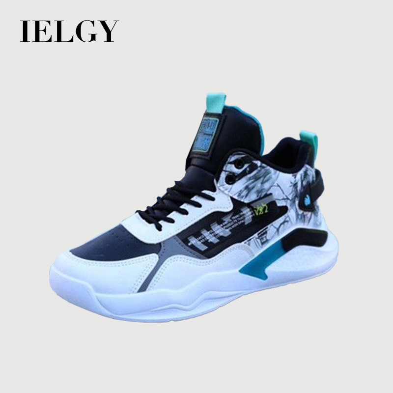 IELGY กีฬารองเท้าบาสเกตบอลชายตาข่ายระบายอากาศแฟชั่นทุกการแข่งขันแนวโน้มรองเท้าลําลองบาง