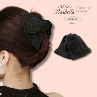 Barbella กิ๊บผมโบว์ประดับคริสตัลลายตาราง สไตล์เกาหลี รุ่น Mi…