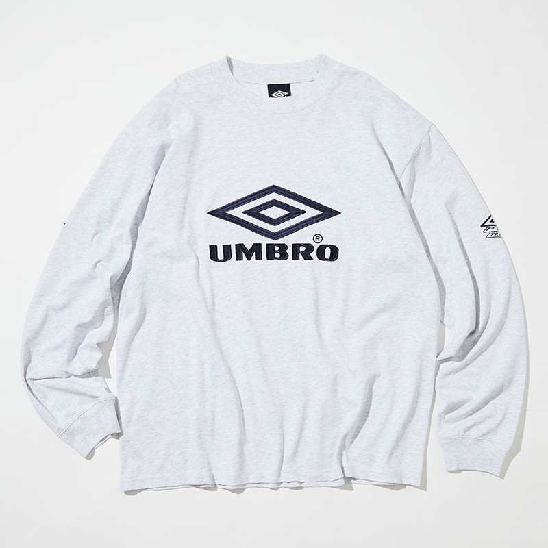 เสื้อยืดUMBRO แขนยาว พิมพ์ลาย ผ้าฝ้าย 100% สำหรับผู้ชายและผู้หญิง อินเทรนด์