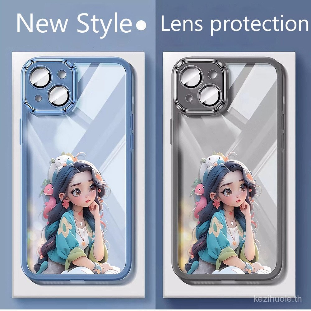 Side Face Girl สําหรับ OPPO K12X K9S K12 K12S K13 Turbo Casing Ultra Thin Clear Soft Phone Case พร้อ