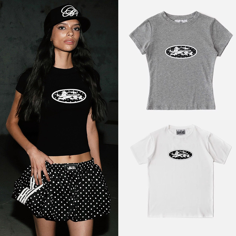 เสื้อยืดเจอร์ซีย์.Badblood Mystic Dot Logo สีเทา