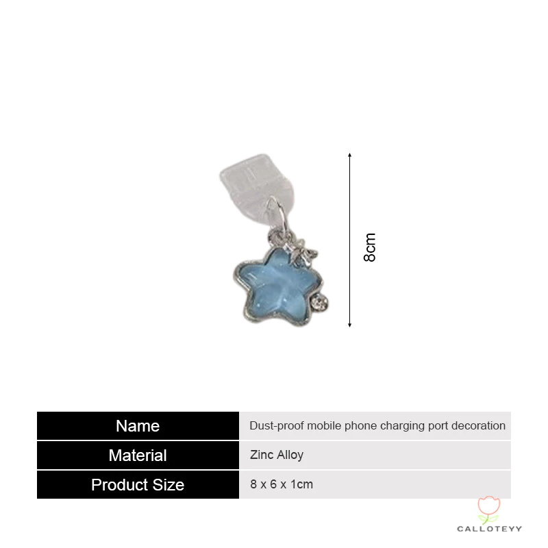 จุกกันฝุ่นมือถือ รูปดาว IP/Type-C ปกป้องพอร์ตชาร์จ thumbnail 10