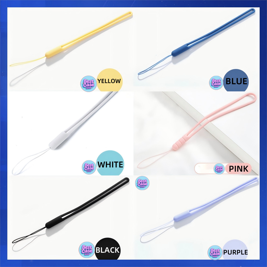 Phone Lanyard สายคล้องโทรศัพท์มือถือ สไตล์วินเทจ เชือกเส้นเล็ก แบบเรียบง่าย Silicone