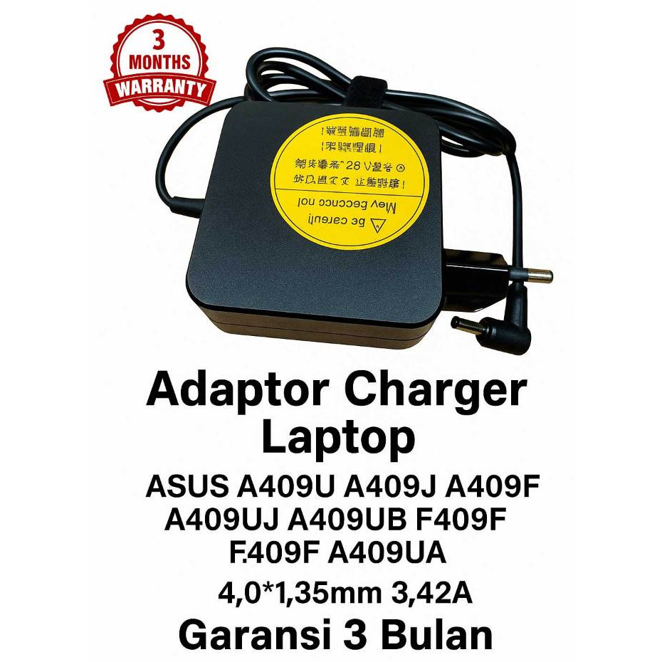 Asus A409U A409J A409F A409UJ F409 F409F 4.0 x 1.35 มม. 3.42A 65W อะแดปเตอร์ชาร์จ Original รับประกัน