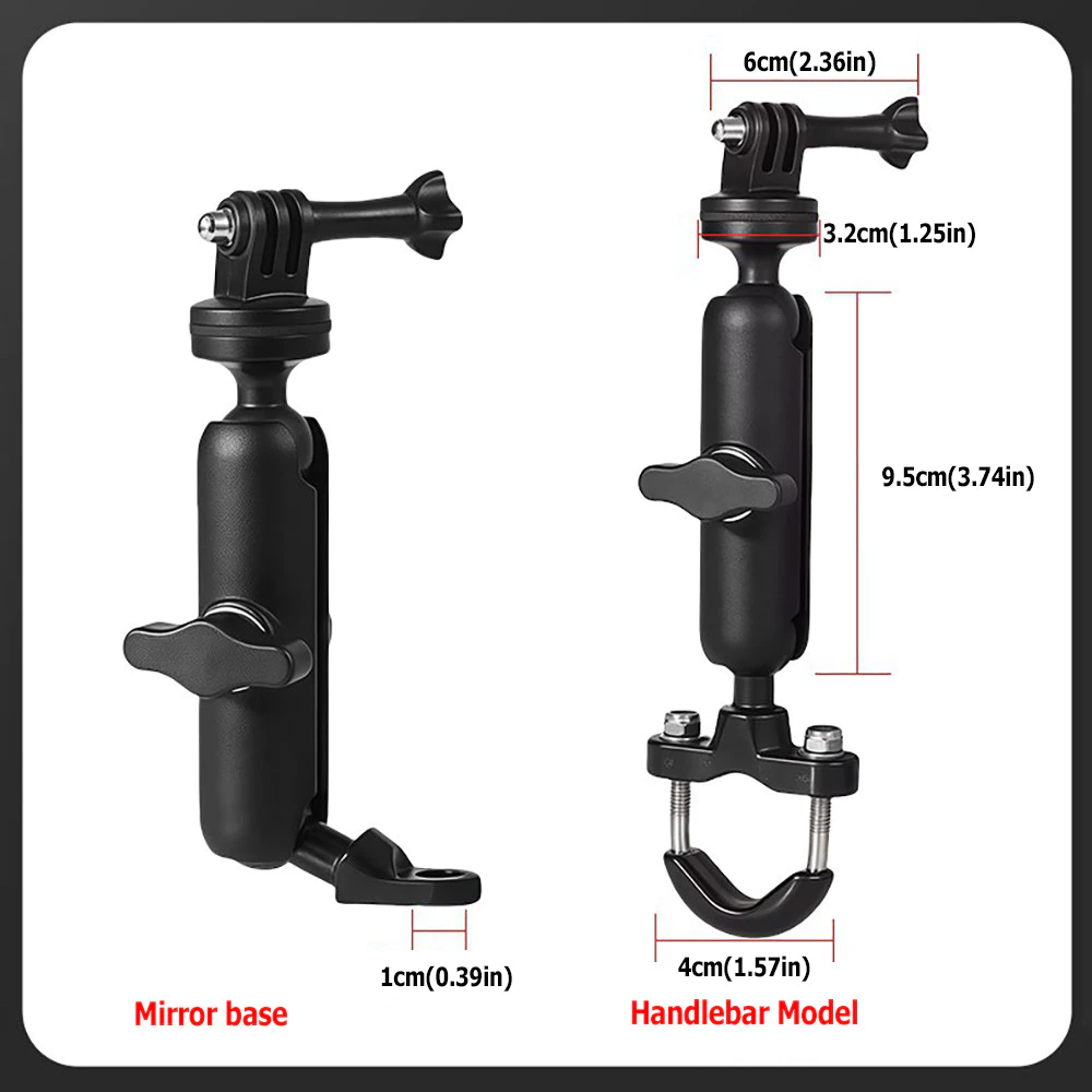 ขายึดเเฮนด์ ที่ยึดกล้องแอคชั่นแคม Action camera สำหรับติดมอเตอร์ไซด์ สำหรับ ล็อคแฮนด์บาร์ ก้านกระจก thumbnail 10
