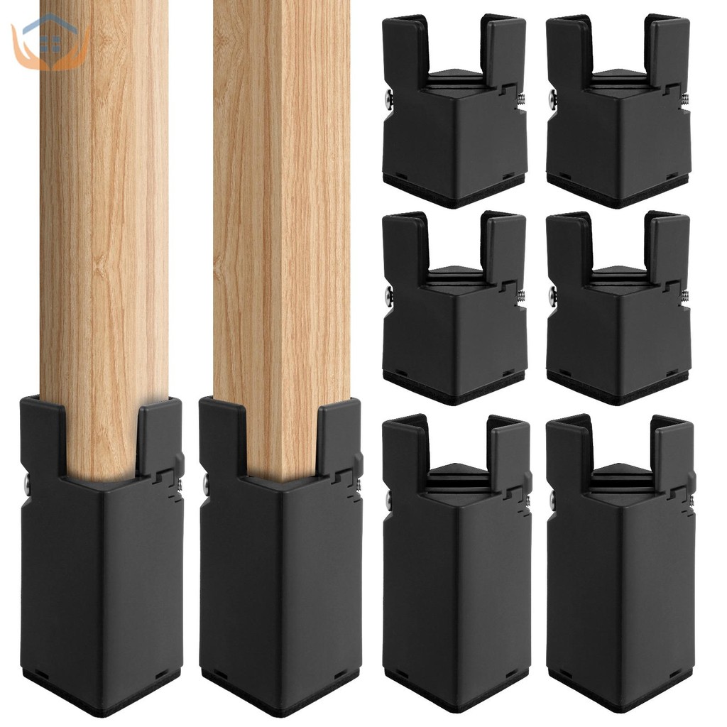 4 ชิ้นปรับเก้าอี้ Riser เตียงเฟอร์นิเจอร์ Riser Heavy Duty โต๊ะโซฟาด้านล่างลิฟท์ SHOPTKC4193