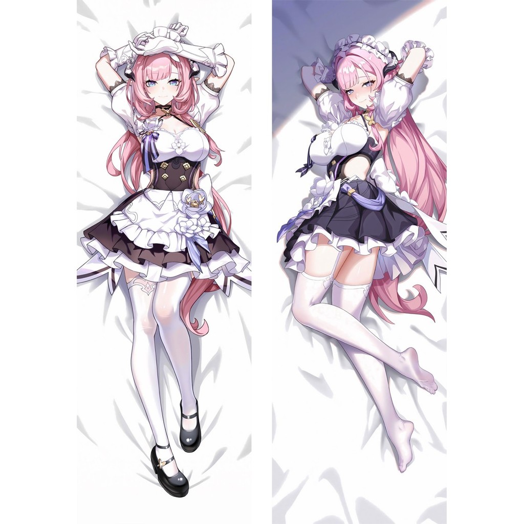 ผลกระทบ Honkai 3rd Elysia 2 อะนิเมะ Dakimakura กอดหมอน Body Case Props พิมพ์สองด้านผ้าปูที่นอน