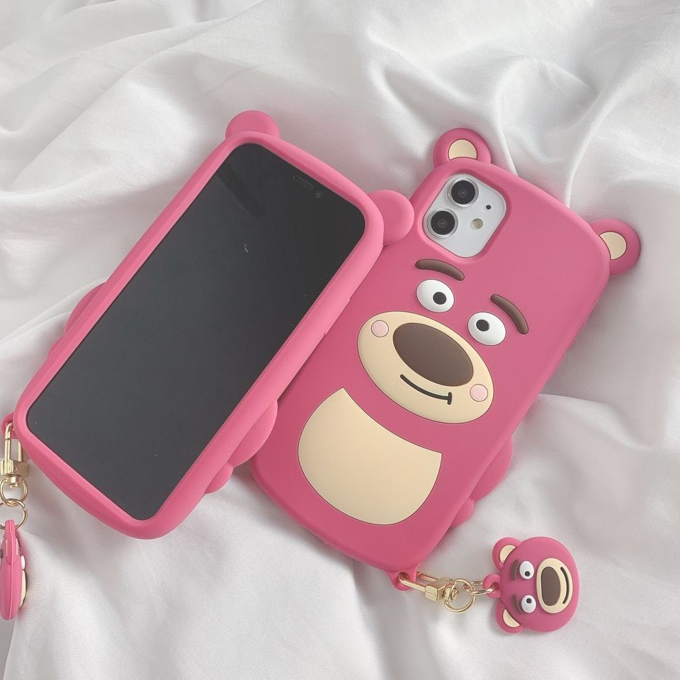 สินค้าใหม่ พร้อมส่ง หมีสตรอเบอร์รี่ Huawei Nova987se65i43i เคสโทรศัพท์ Enjoy Z10s9 ซิลิโคน P30 Glory