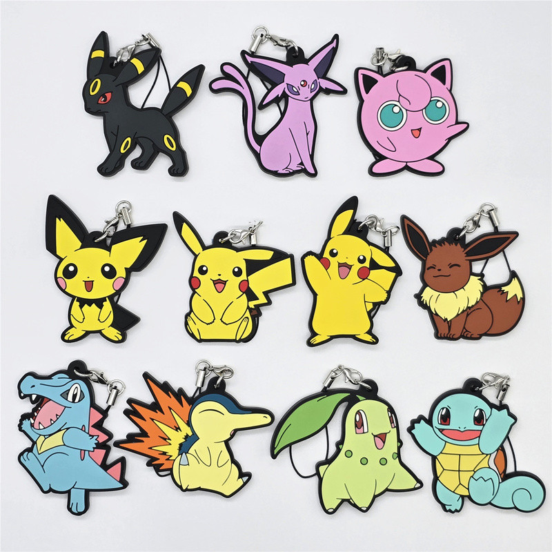 [Youyuan] Pokemon Pokemon Moon Eevee Sun Eevee ไขมัน Ding จี้ยางสินค้าจํานวนมาก