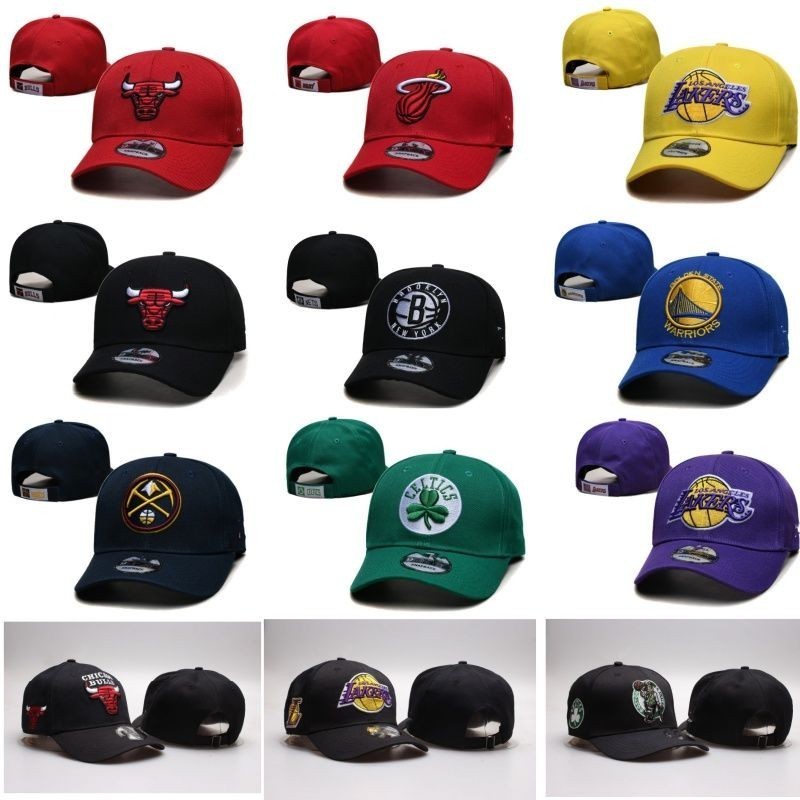 2024 ฤดูใบไม้ผลิฤดูร้อนสไตล์ใหม่ NBA Full Team Bulls Lakers Warriors เบสบอลหมวกผู้ชายหมวกกลางแจ้งผู้หญิง Sunshade-mly26