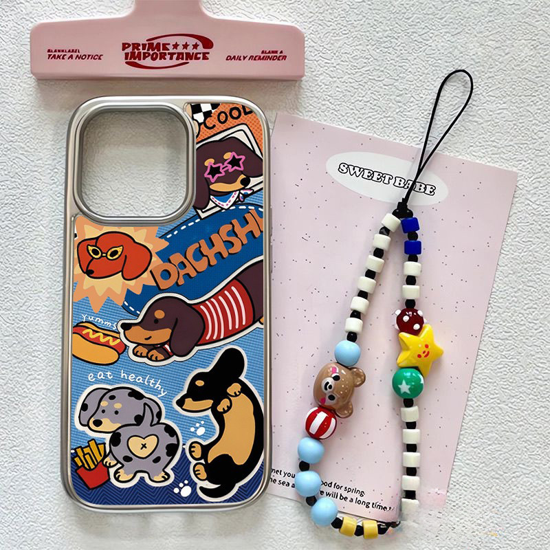 การ์ตูน เคสไอโฟน 16 11 7Plus 13 IPhone 14 12 8 15 Pro Max 11 8 7 Max XS XR X Plus SE ลูกสุนัขดูเดิล เคส