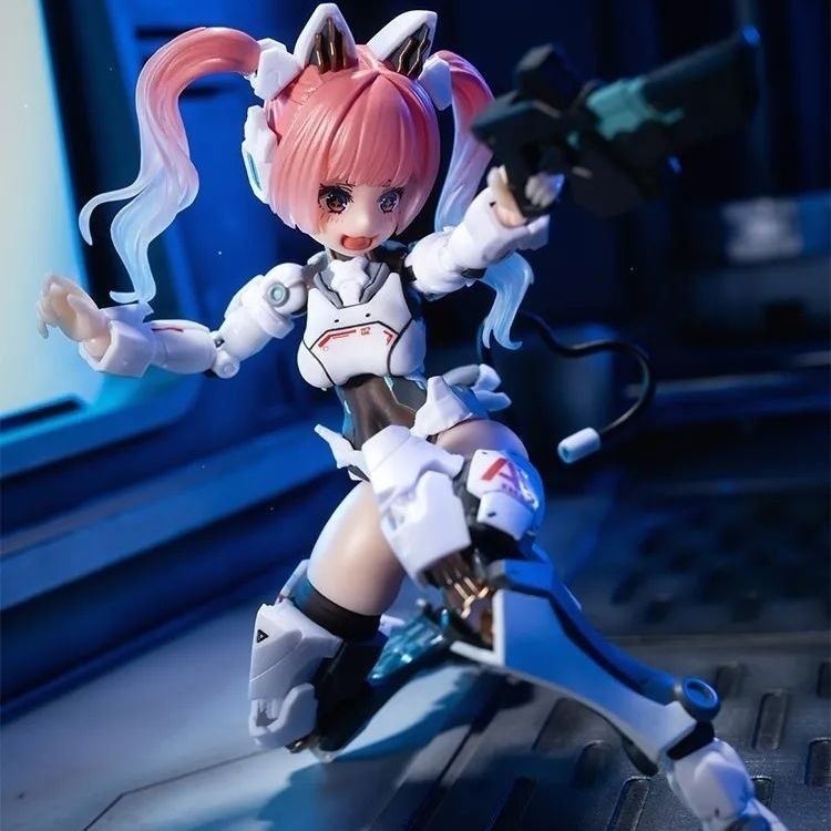 ยี่ห้อใหม่แท้ Snail Shell AMBER 1/12 AMBER-02 AMBER เครื่อง Girl Strike Cat PVC Movable รุ่นรูปอะนิเ