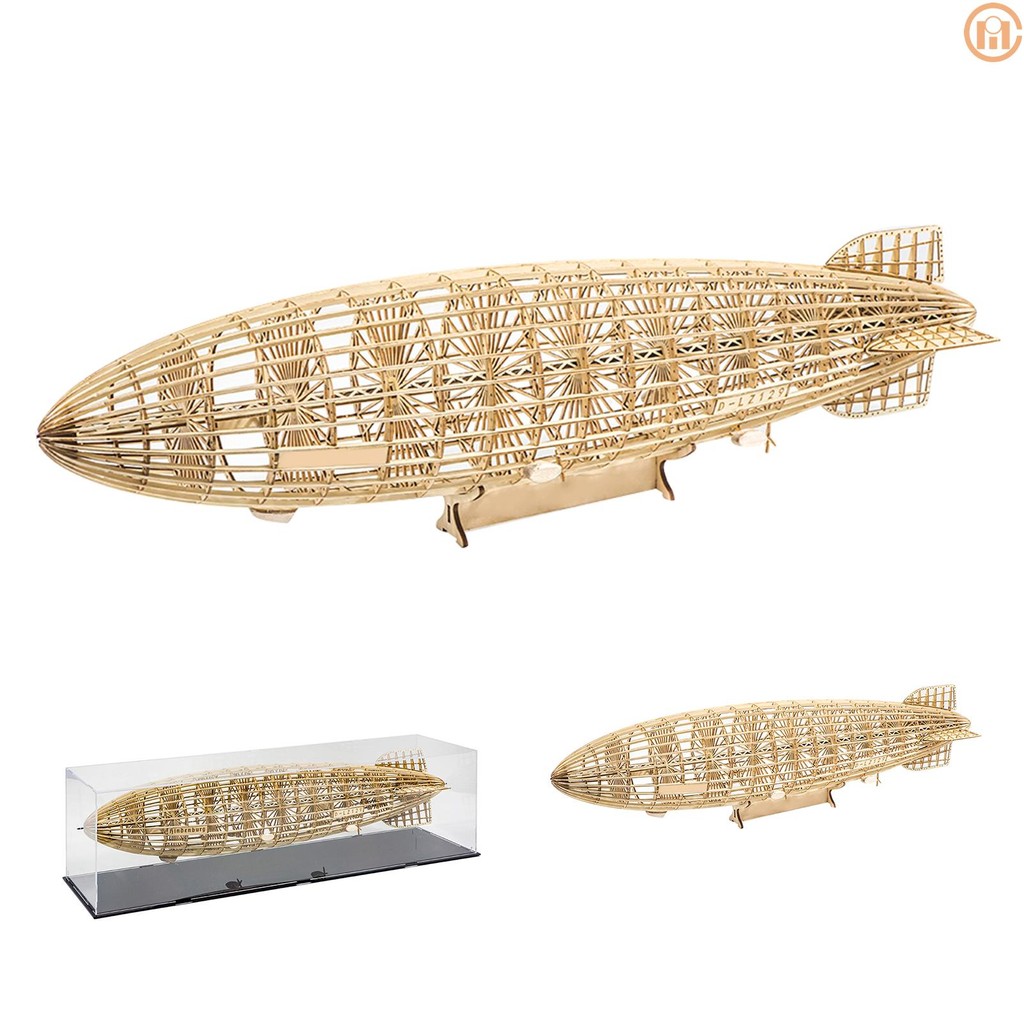 [โปรโมชั่น] DWH VS35 1:453 Scale D-LZ129 Airship ความยาว 540 มม.ไม้ Static DIY Building Model การศึก
