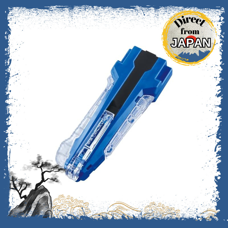 TAKARATOMY Beyblade X BX-42 Rubber Custom Grip – Blue Version, Plastic Launcher, Ages 6+