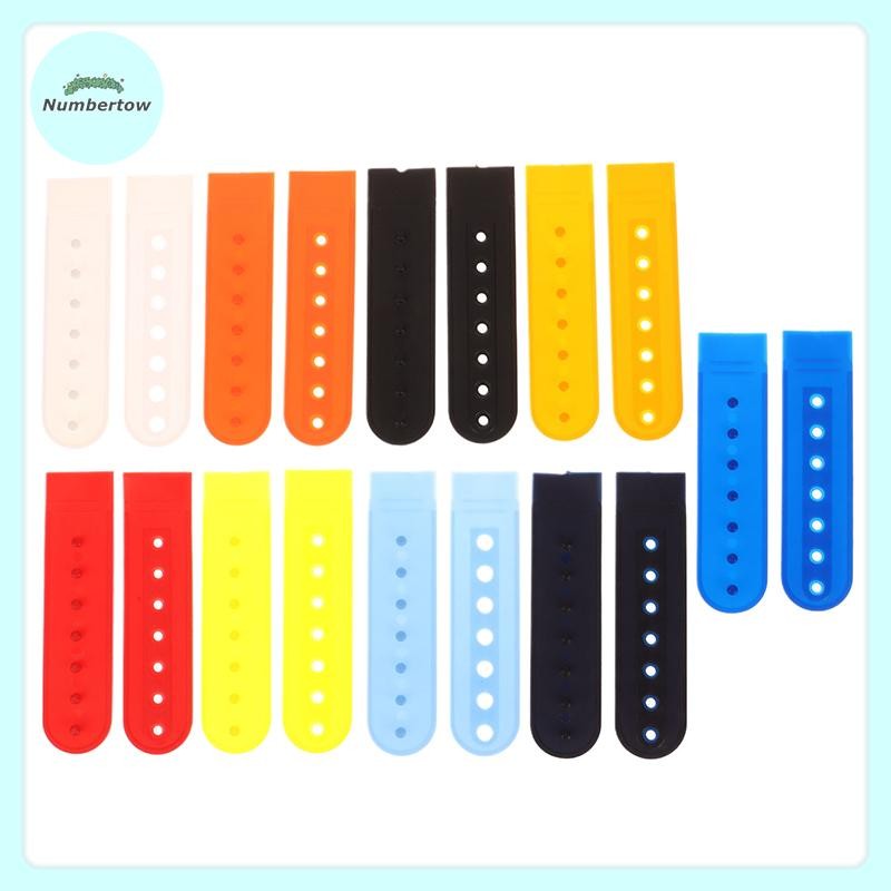 NumberTow 10 ชุด Snapback สายคล้องคอ 7 หลุมหมวกที่มีสีสันซ่อม Fastener Buckle คลิป Extender สําหรับเ