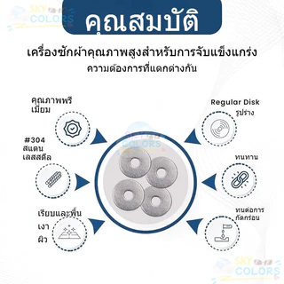 ปะเก็นแหวนซีล แบบแบน สกรูสเตนเลส M2-M10 ทรงกลม คุณภาพสูง สําหรับซ่อมแซมบ้าน 180 ชิ้น ต่อกล่อง Sky