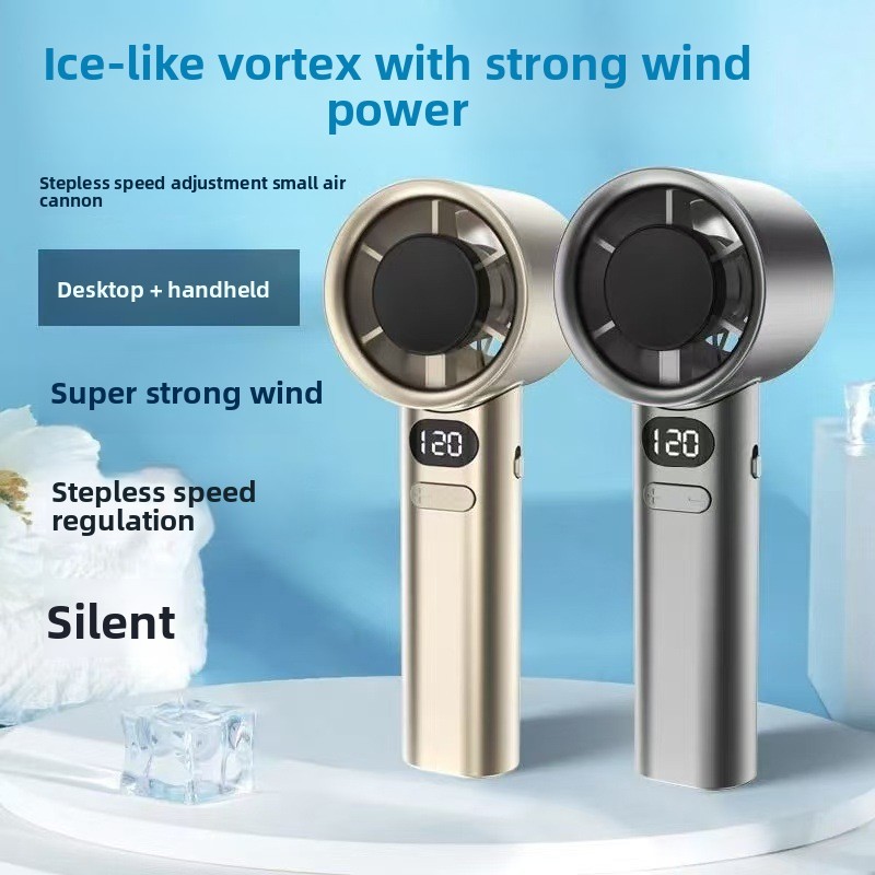 M11 พัดลมมินิ 120 ความเร็วมือถือความเร็วสูง Stepless ความเร็ว USB Turbo พัดลมมือถือทรงพลัง JBKI