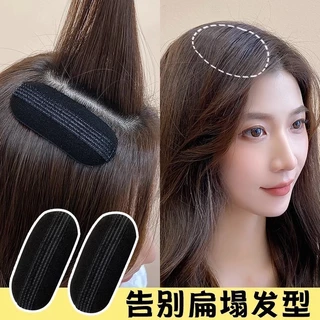 10ชิ้นชุดแผ่นผมแฟชั่นเกาหลีใหม่ที่มองไม่เห็นเพิ่มความสูงปุยกิ๊บสูงกะโหลกด้านบนเบาะผมขาอุปกรณ์ผม