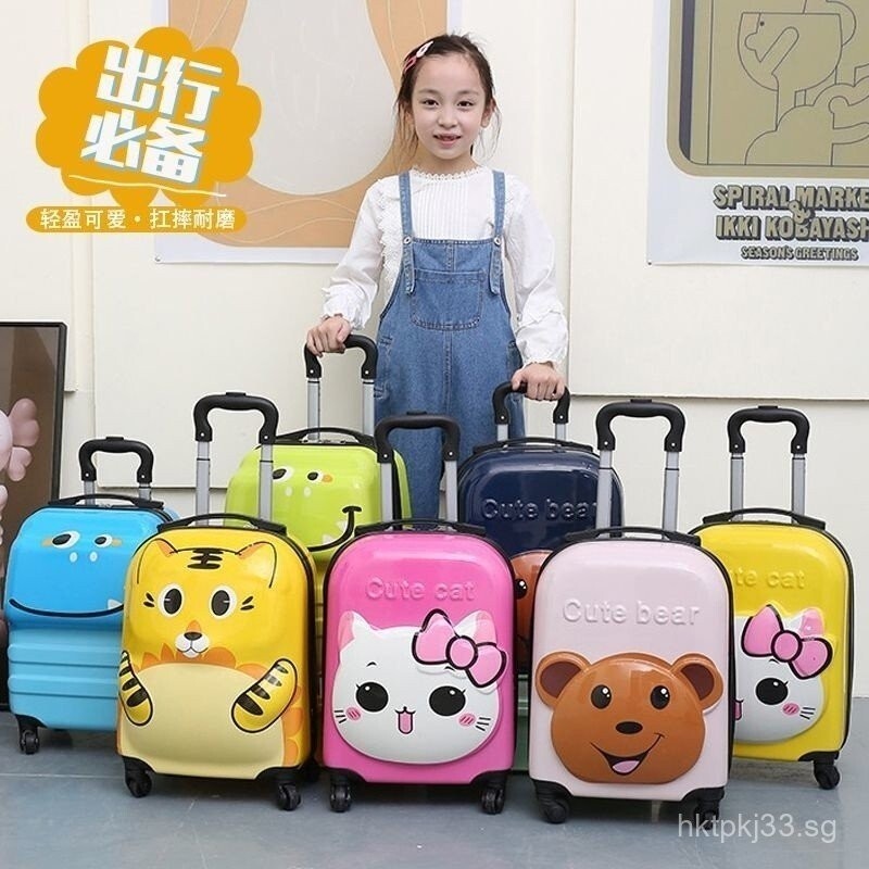 [1173People Collection]2024ใหม่การ์ตูนเด็กรถเข็น Case18สัตว์น่ารัก Spinner กระเป๋าเดินทาง Suitcase3D