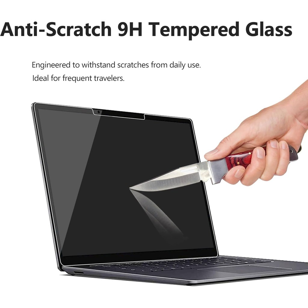 Adeway [2-Pack Screen Protector สําหรับ Microsoft Surface Laptop 7 (AIPC 2024), กระจกนิรภัย 13.8 นิ้