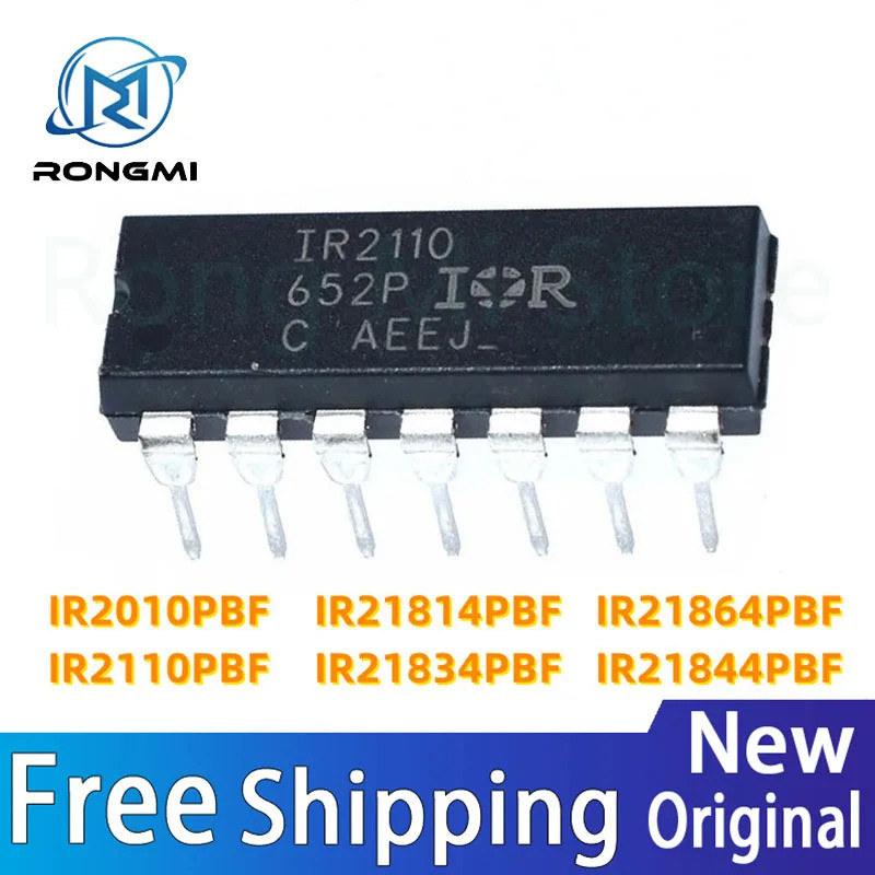 1-5PCS IR21814PBF IR2110PBF IR21834 IR21844 IR21864 IR2010 IR2110 IR PBF DIP14 IC ชิปสต็อกขายส่ง