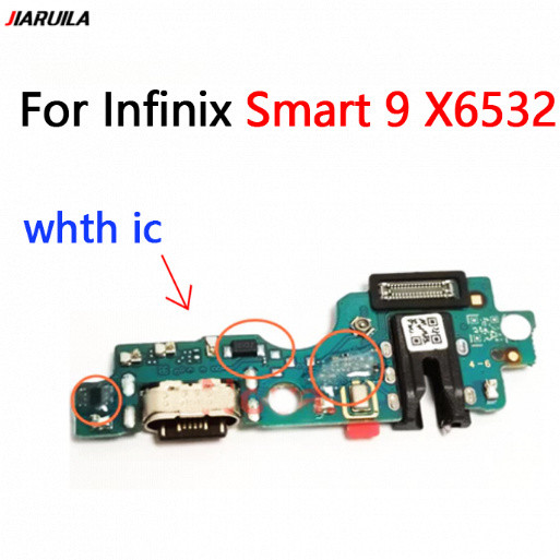 พร้อมบอร์ดชาร์จ IC สําหรับ Infinix Smart 9 X6532 USB ชาร์จพอร์ต Dock Connector Board Flex Cable