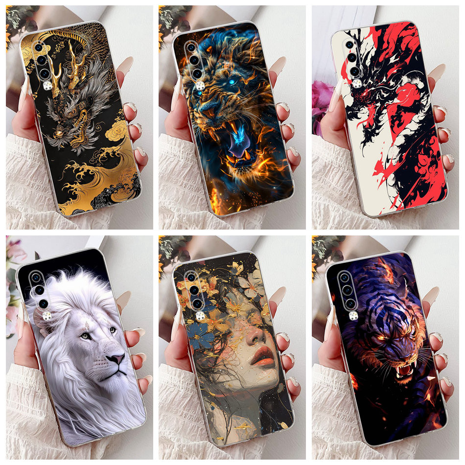 สําหรับ Huawei P30 P30Pro VOG-L29 ELE-L09 ใหม่ Cool Dragon ภาพวาดปลอก Huawei P 30 P30 Pro ซิลิโคนนุ่ม TPU เคสโทรศัพท์